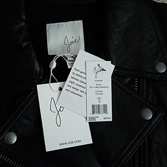 JOIE- Real leather moto jacket - Picture 5 of 5